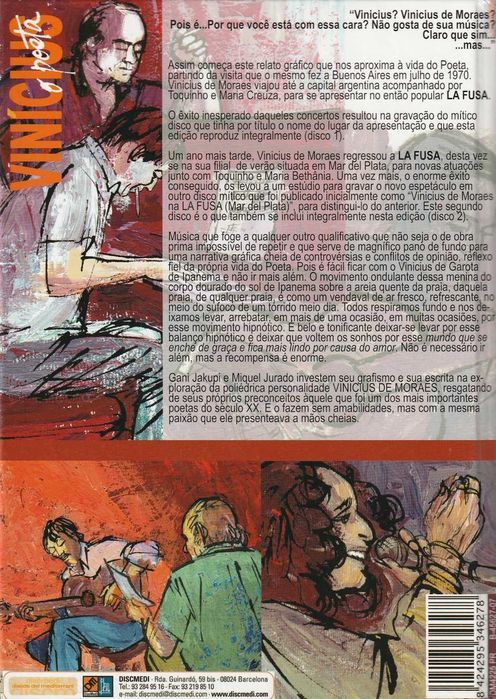 Novela Gráfica Vinícius O Poeta Gani Jakup e Miquel Jurado[Portes Inc]