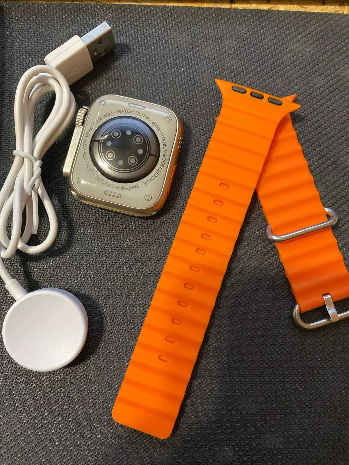 Cмарт-годинник Watch Ultra + orange Smart Warch ultra