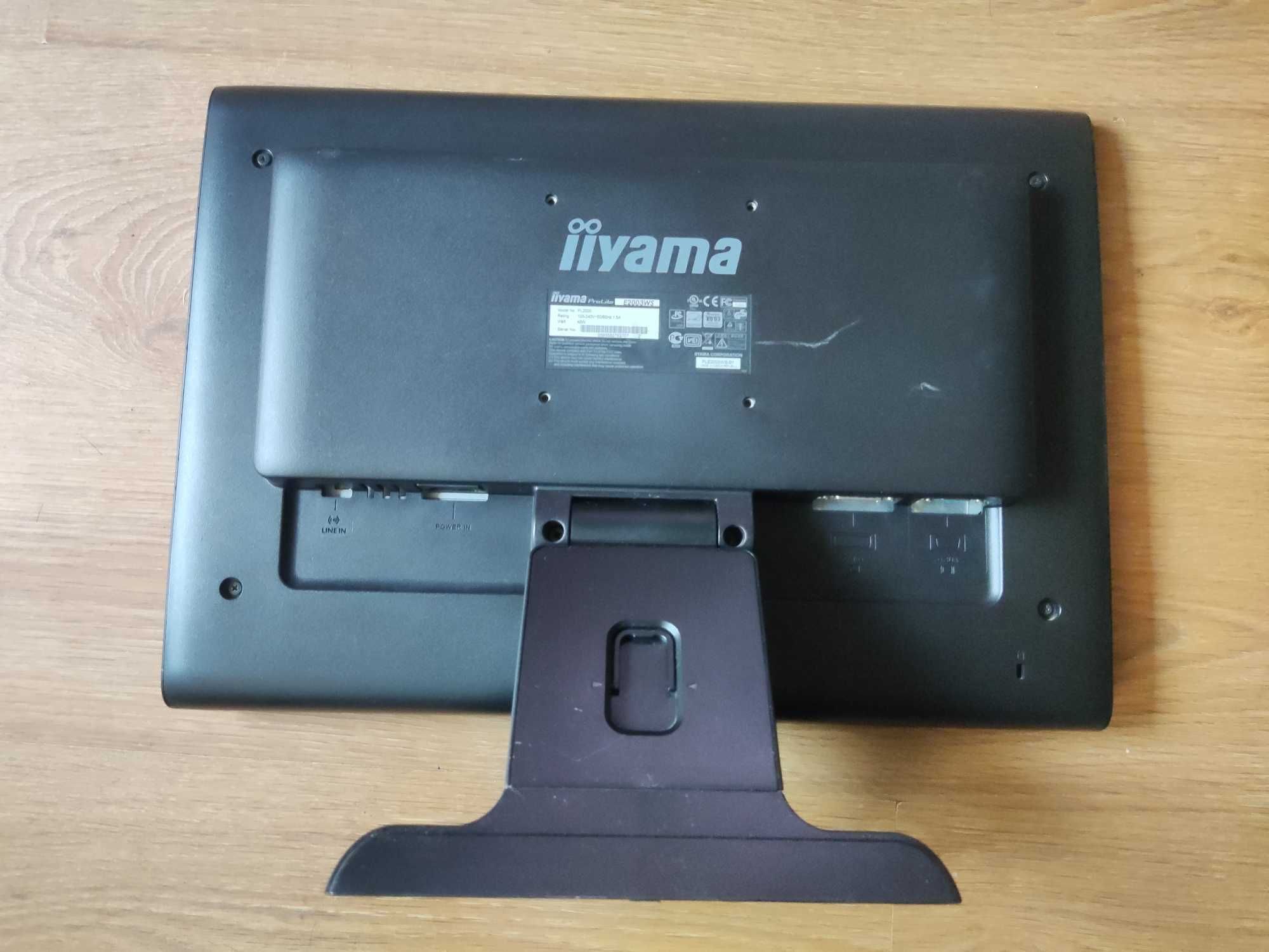 Monitor iiyama ProLite E2003WS 20" 1680x1050 16:10 głośniki DVI VGA