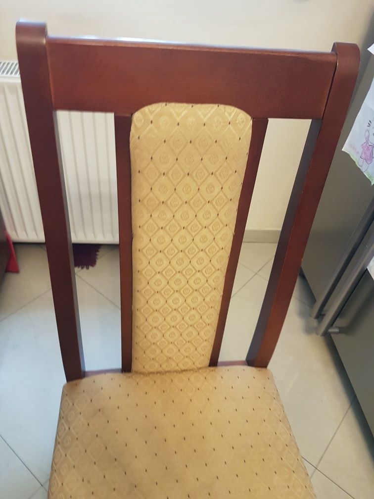 Krzesło drewniane mahoń