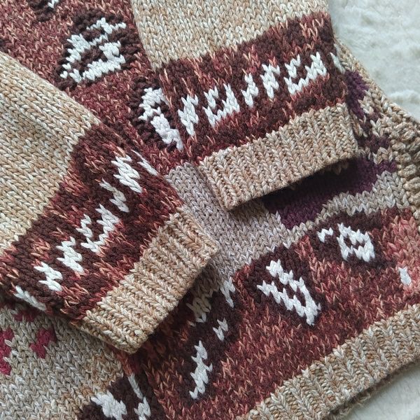 Heirloom Collectibles retro sweter z 1993 r  bawełna ramie 40 L wzór