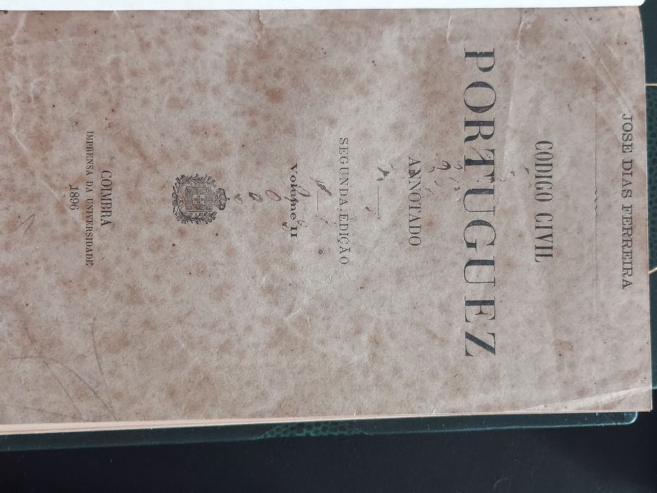 Código Civil Portuguez, 2ª edição, anotado, Prof. José Dias Ferreira
