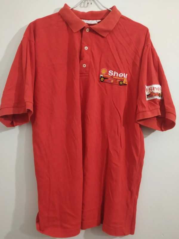 RARO, T-shirt / Polo vintage, Ferrari Shell F1, homem, L, anos 80/90