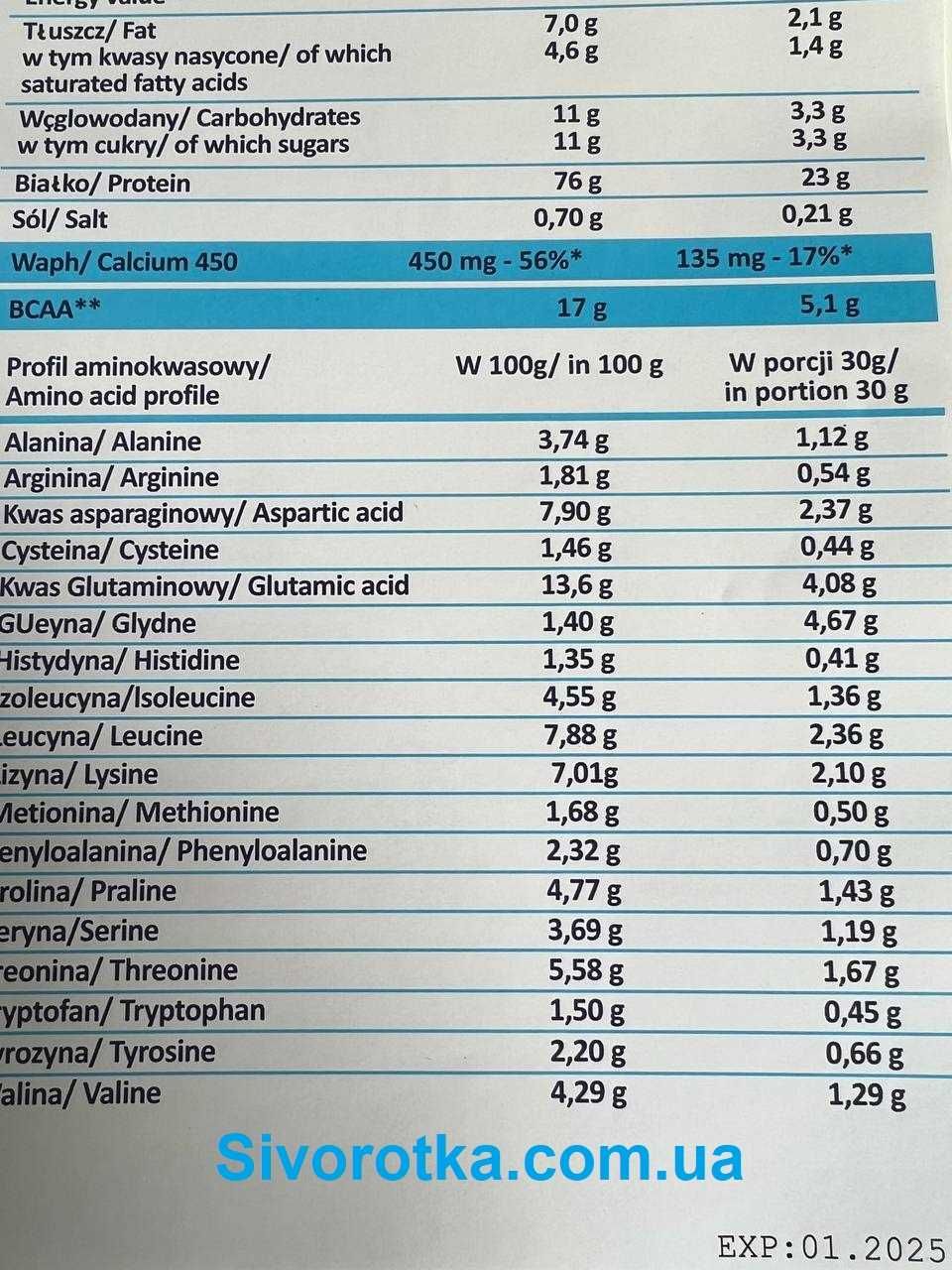 Сивороточний протеїн,протеин Mlekovita WPC 80 2270g.+вкуси