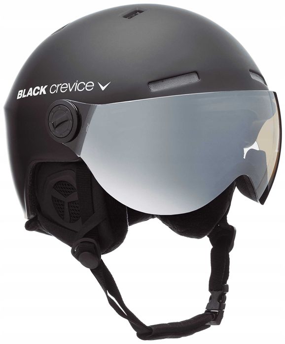 Kask narciarski snowboardowy z szybą BLACK CREVICE GSTAAD S/M 54-57CM