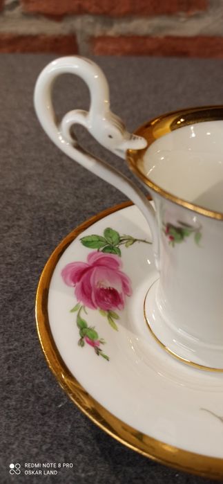 Porcelana MEISSEN Miśnia DUO MOKKA 1875r.