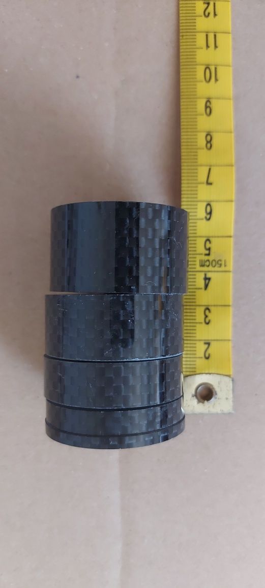 Duży zestaw podkładek pod ster sterowych 1 1/8"  aż 55 mm
