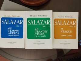 Salazar, de Franco Nogueira - 3 volumes