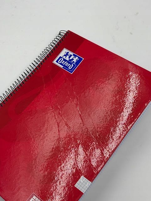 oxford zeszyt spiralny a4 80 kartek kratka 4x4  twarda okładka