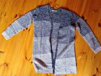 Niebieski sweter kardigan Quiosque r.38 damski