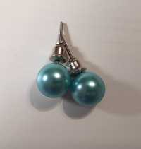 Kolczyki niebieskie perły