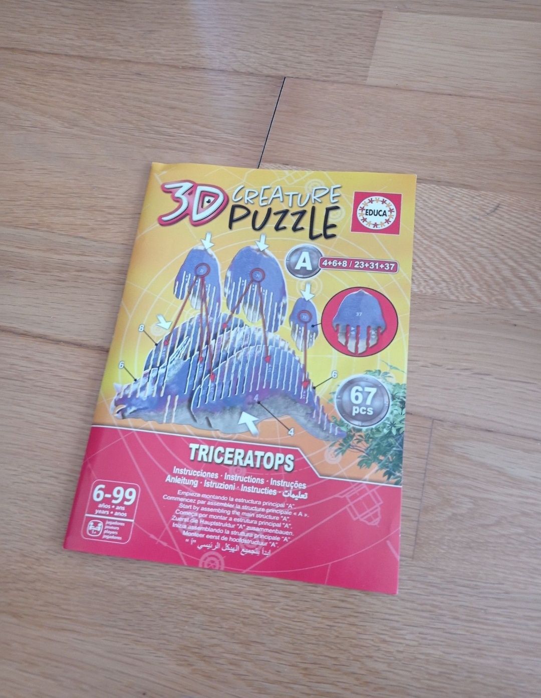 Puzzle Dinossauro 3D