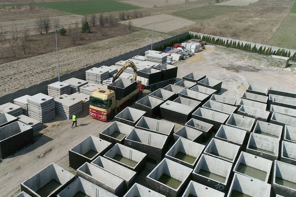 Zbiornik na szambo OLEŚNICA deszczówkę 6m3 szamba betonowe MOJA WODA