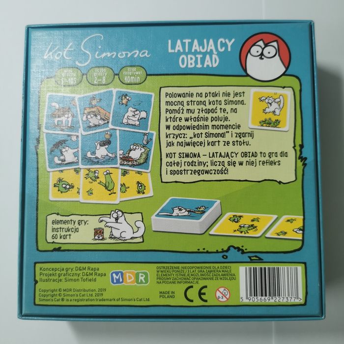 Kot Simona - Latający Obiad (gra karciana)