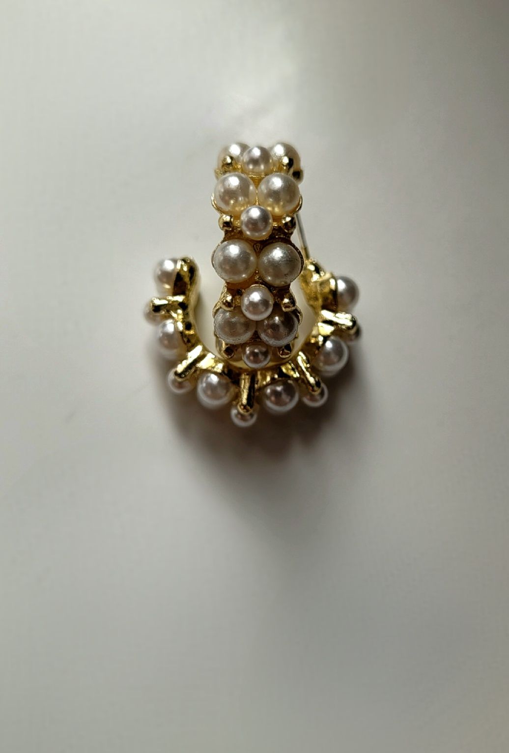 Krotkie eleganckie klasyczne kolczyki korean japan style złote perła