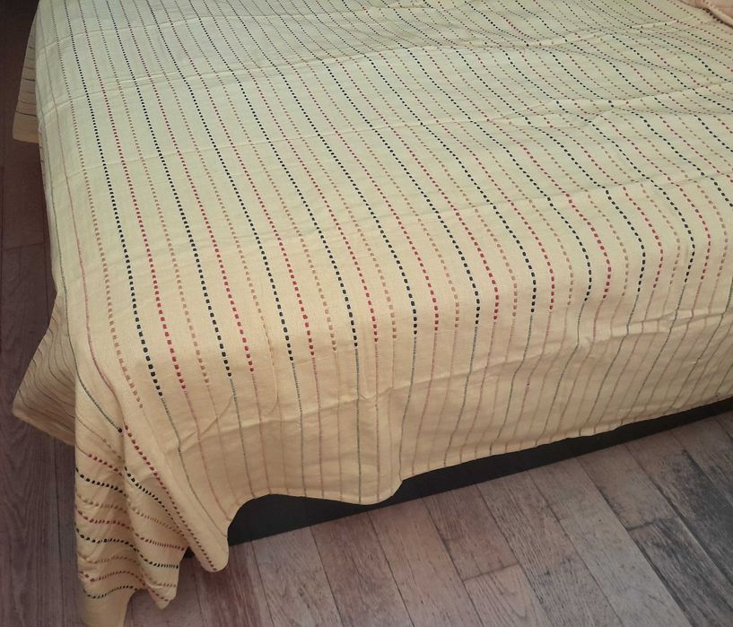 Colcha rústica para cama,  " namaste"