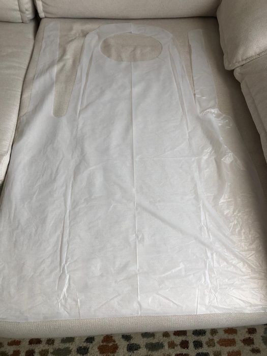 Novos - 60 Aventais Descartáveis Polietileno