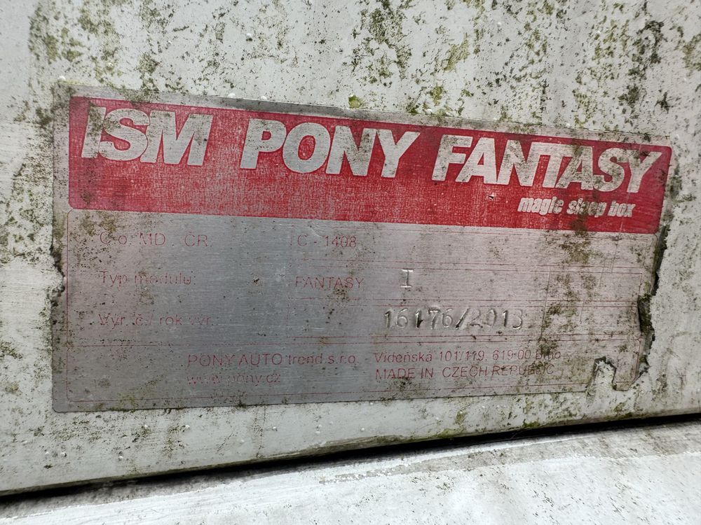 Спальнік , спальна кабіна ISM Pony Fantasy 2013 року (Чехія)