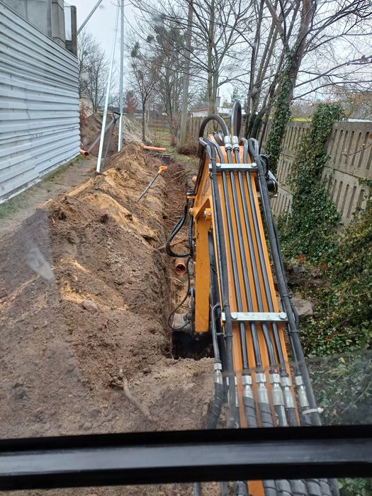 Usługi minikoparką kopania wykopy wynajem operator