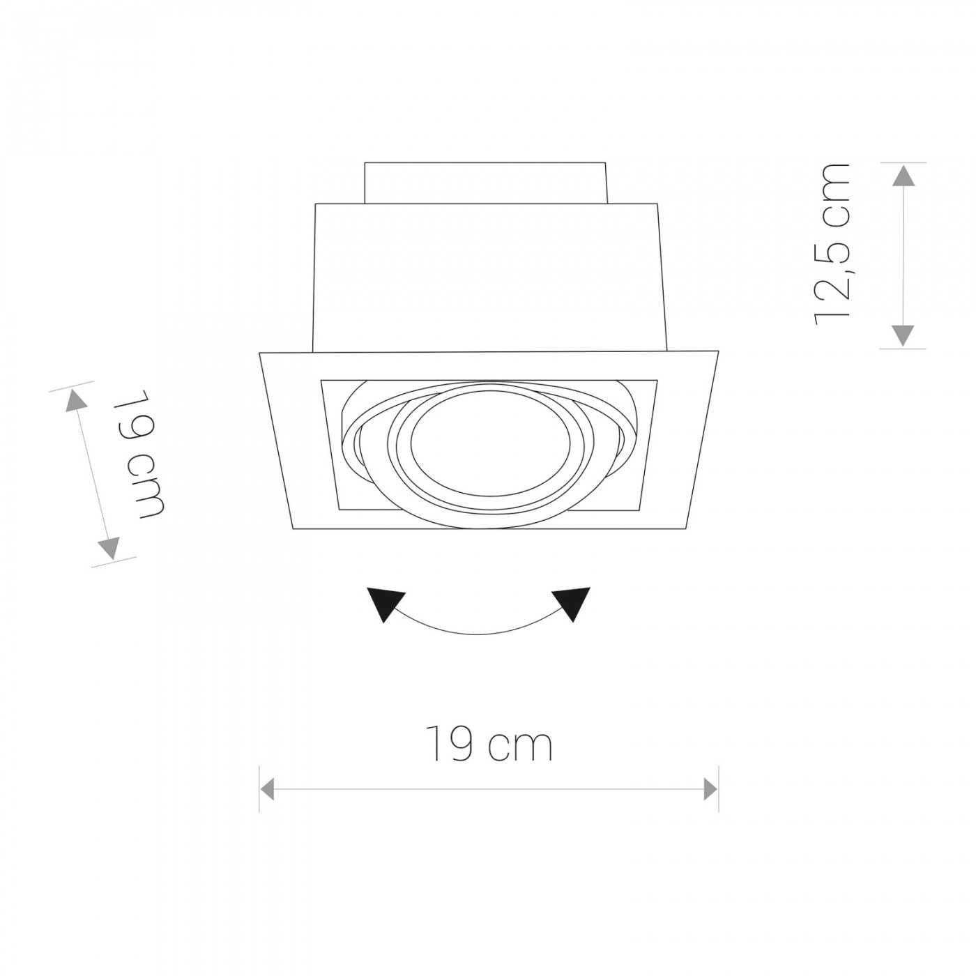 Lampa wpuszczana w sufit DOWNLIGHT ES111 white 9575 Nowodvorski