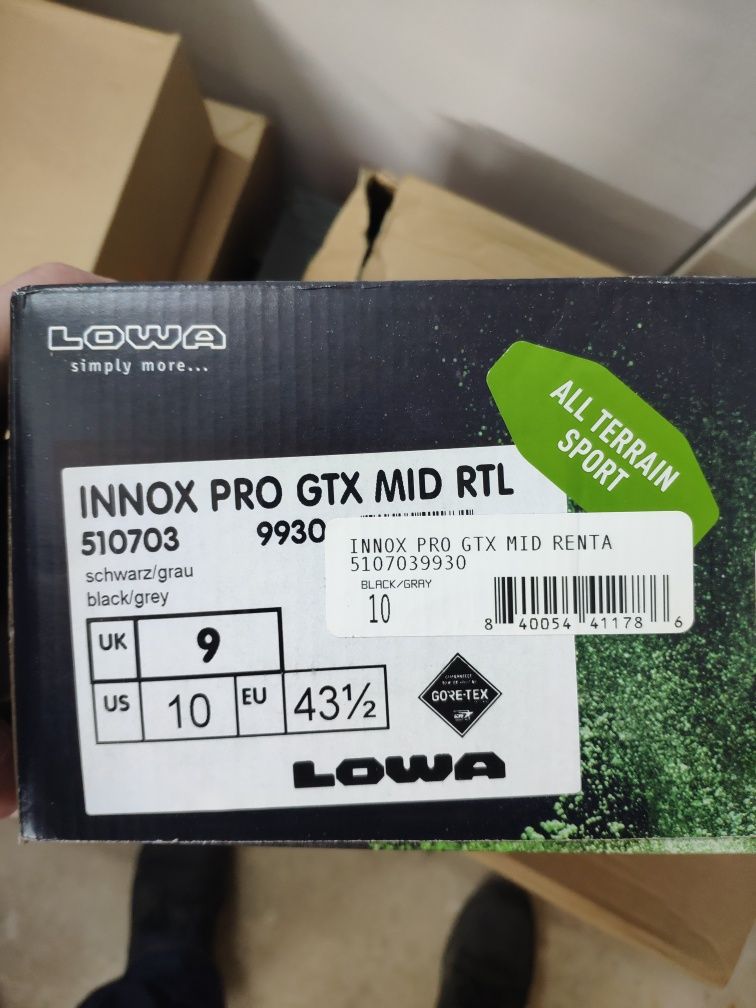 Ботинки Lowa Innox Pro GTX MID. Размер 41-46