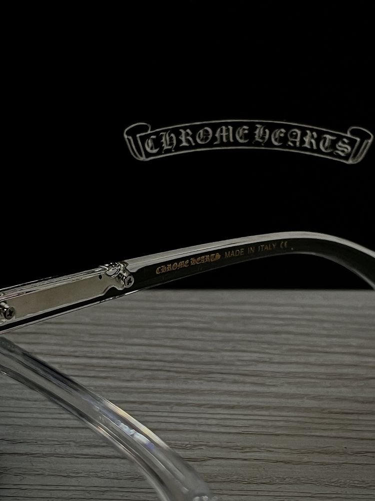 Okulary Chrome Hearts z pudełkiem