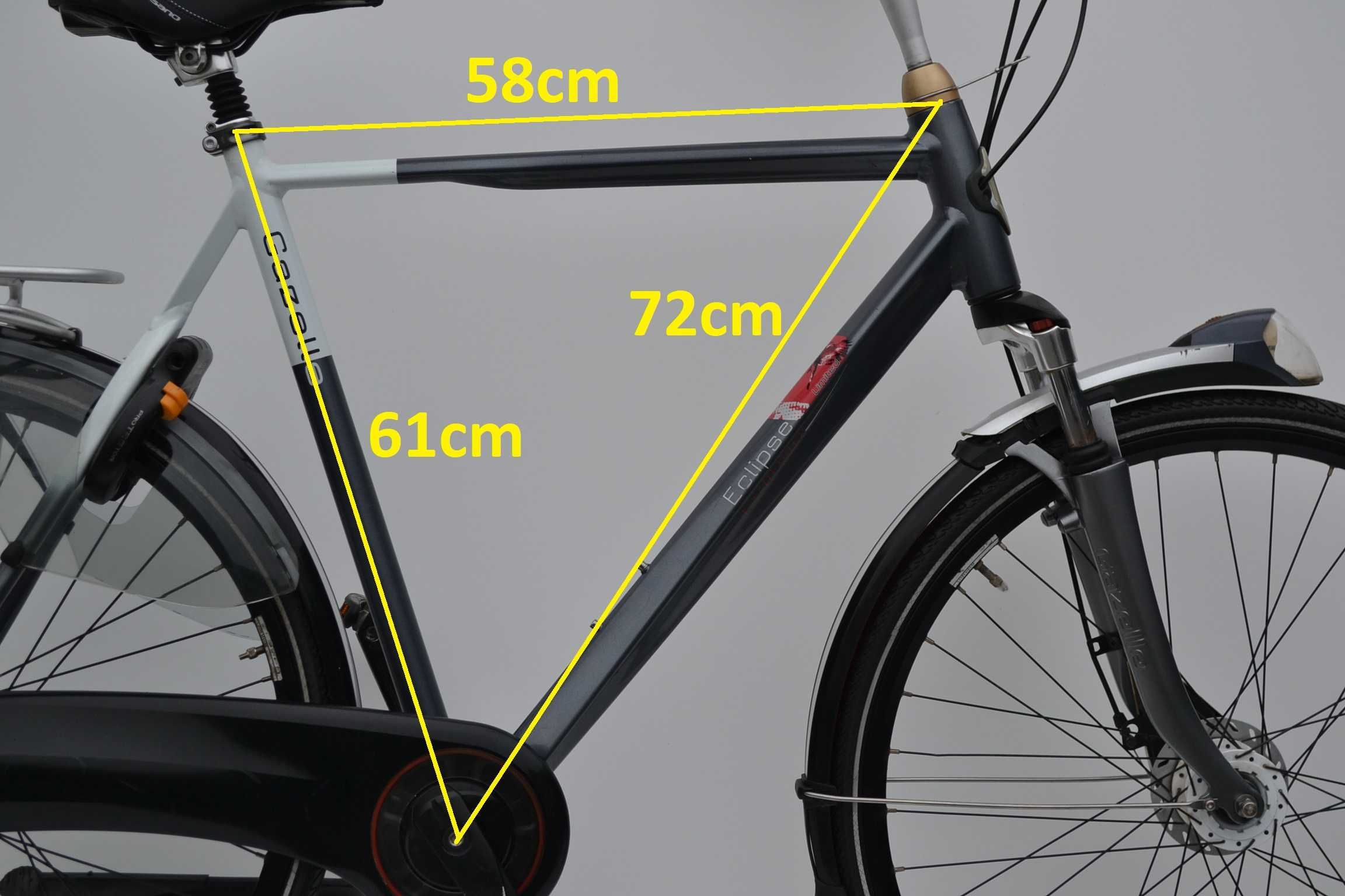 Rower alu holenderski miejski * Gazelle Eclipse * 61cm do pary