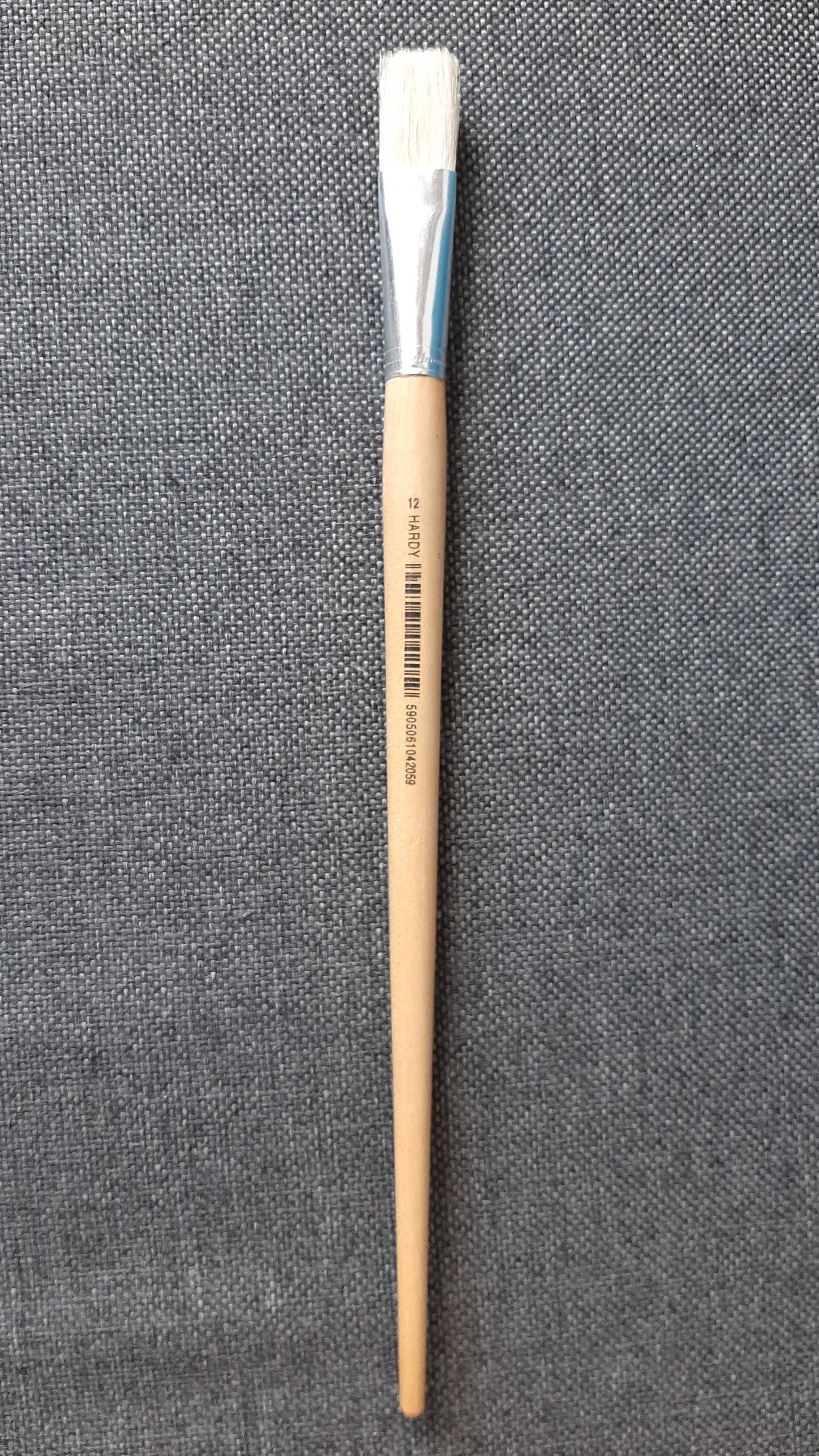 Zestaw pędzli płaskich 6 sztuk Hardy w super cenie, plus gratis 1 p