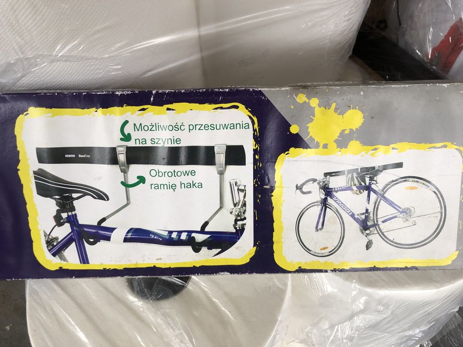 Hak rowerowy poziomy 20kg na szynie Nowy bagaźnik rowerowy