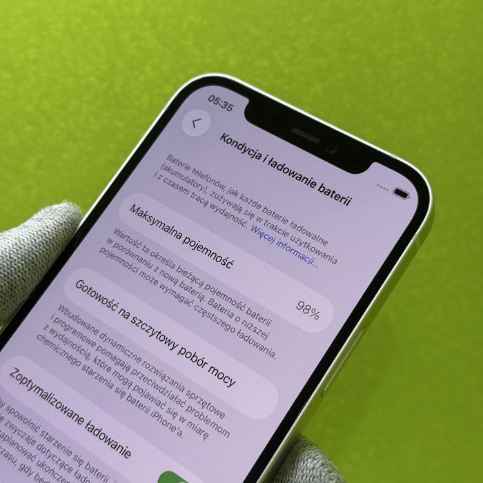 iPhone 12 64GB White • JAK NOWY • Bateria 98% • FONIK KRAKÓW