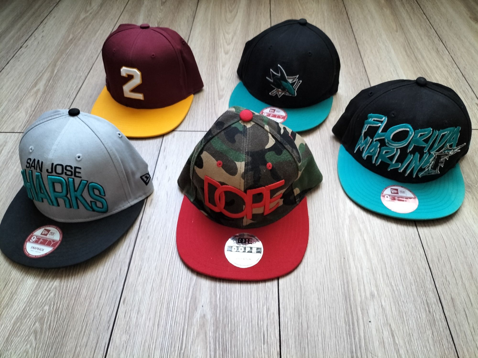 Czapki z daszkiem kolekcja new era 9fifty DC monster energy NHL  nba