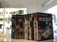 Gry na Sony PS2: LEGO Star Wars, Smackdown/singstar/zestaw 9 gier.