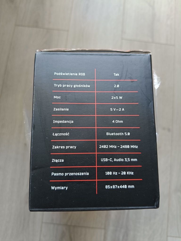 Soundbar komputerowy MAD DOG SGS300 RGB bluetooth