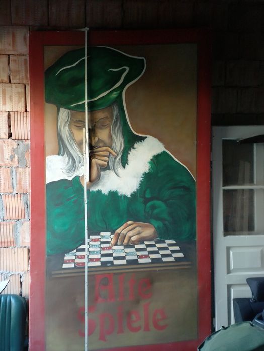 Obraz stary duży olejny .Niemcy