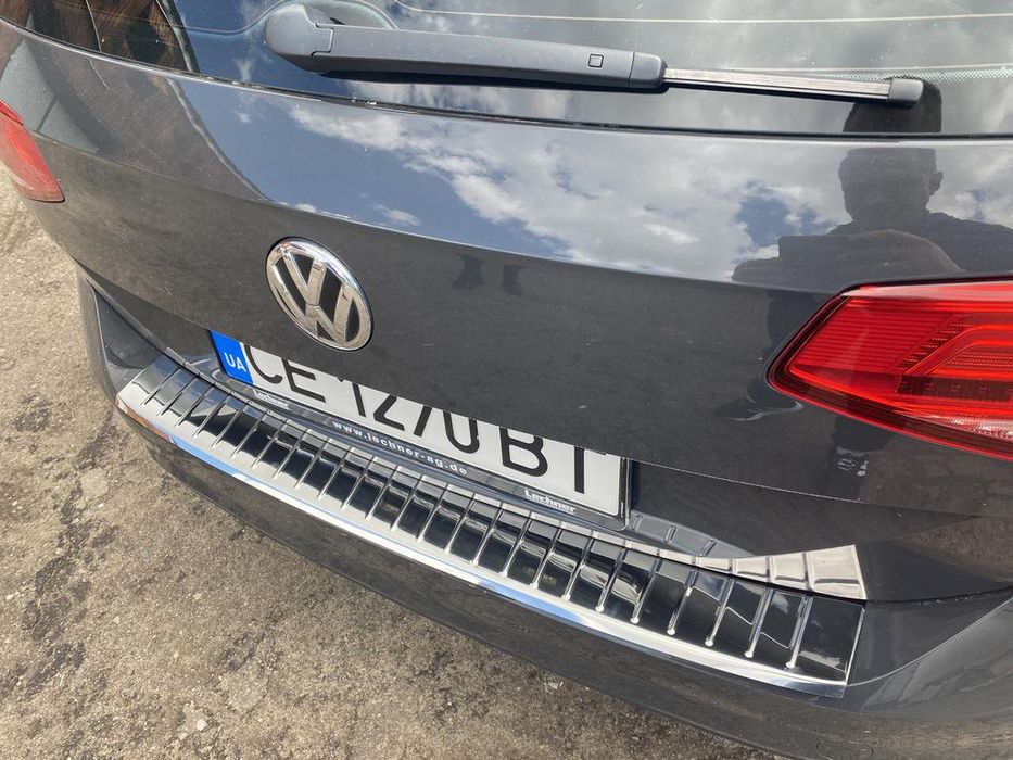 VW Passat B8 SW Накладка на задний бампер нержавейка Carmos (г)