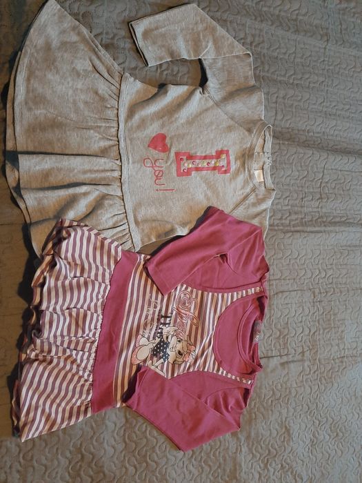 Bluzki z długim rękawem,  tunika 2 szt. c&A 116