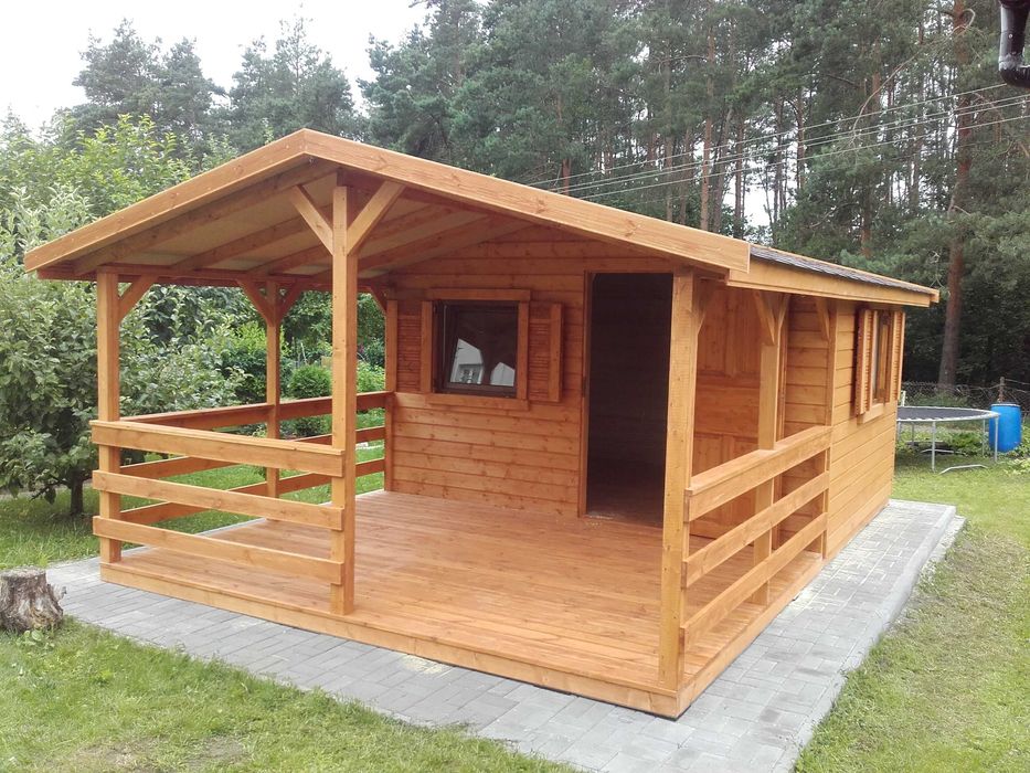 domek drewniany letniskowy Aga Lux 20 m2 z montaż +dojazd PAŹDZIERNIK