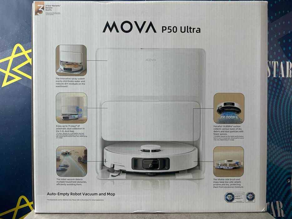Робот-порохотяг Dreame MOVA P50 Ultra •Новий • Запакований!