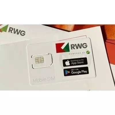 RWG MOBILE SIM Karta Prepaid 20 GB UE Doładowanie £15