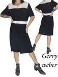 Elegancka czarno-biała biała sukienka Gerry Weber rozmiar 46