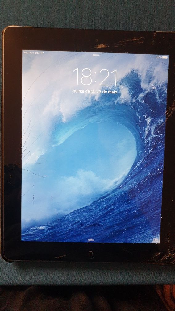 Ipad  gen 2   vidro partido
