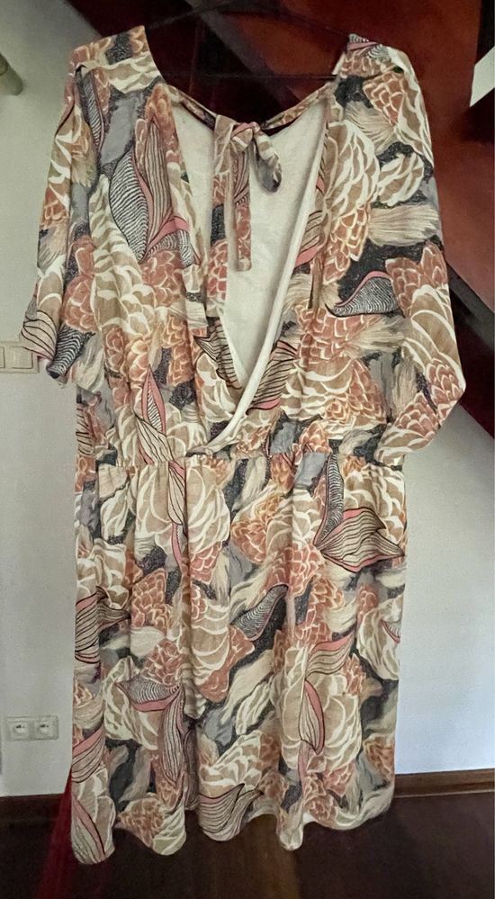 Sukienka Letnia zwiewna plus size Zizzi Plus size XL 48 nietoperz
