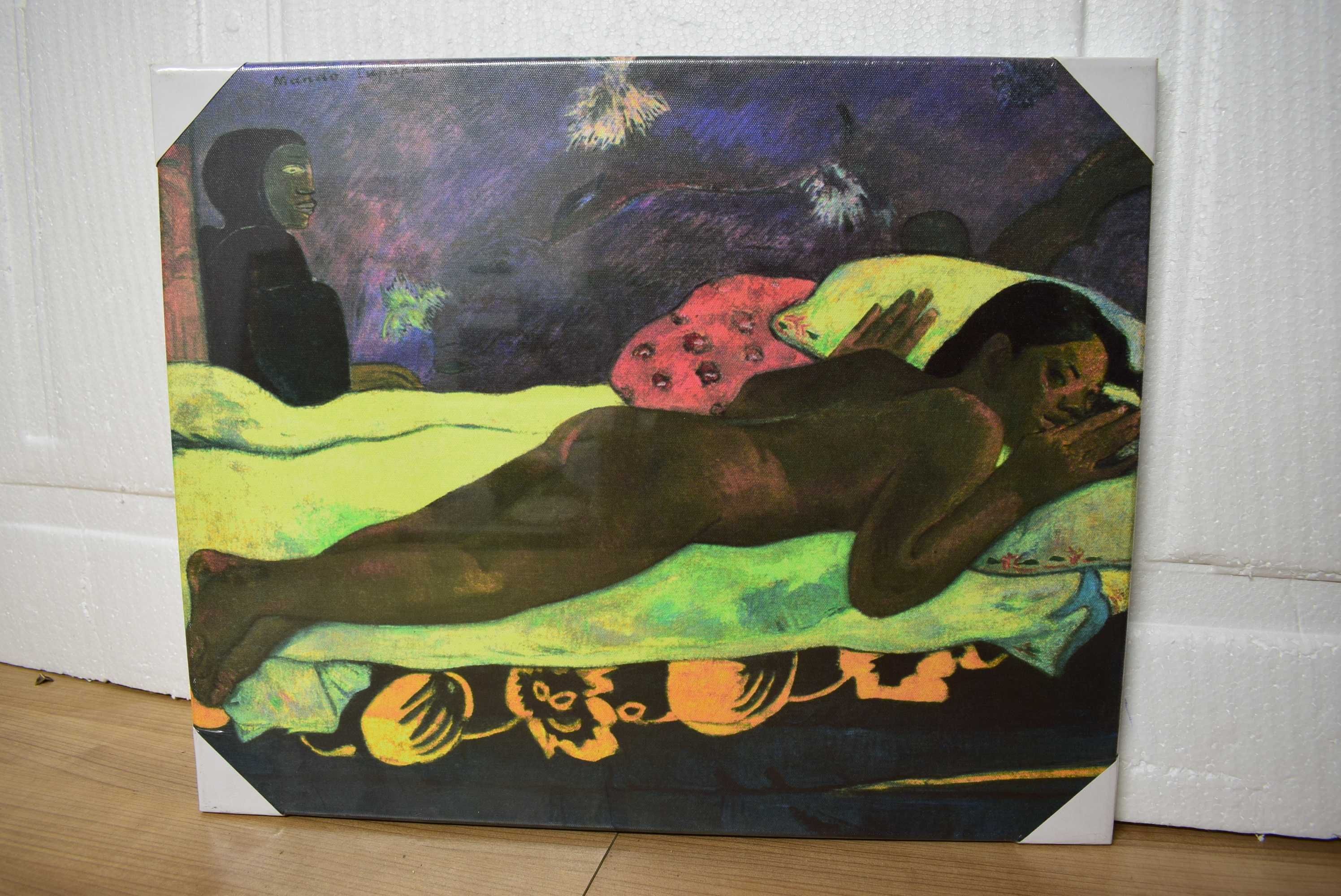 Trzy reprodukcje obrazów Paula Gauguina