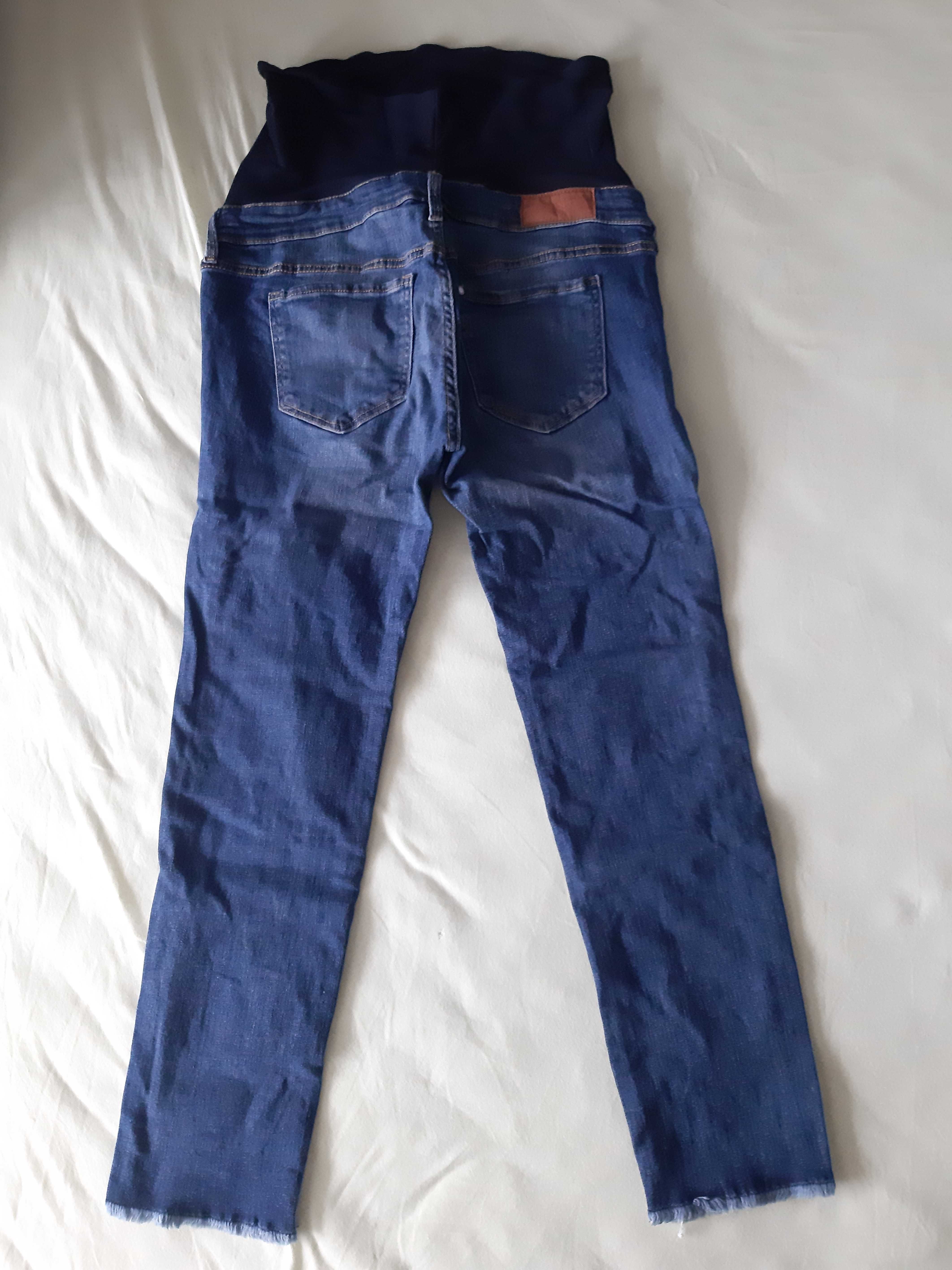 38 spodnie dżinsy jeansy ciążowe H&M mama