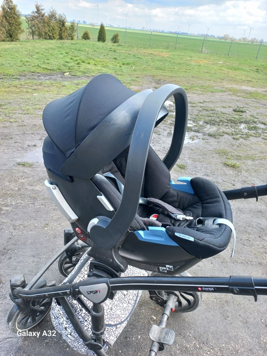 Wózek 2w1 anex sport + fotelik cybex aton 5