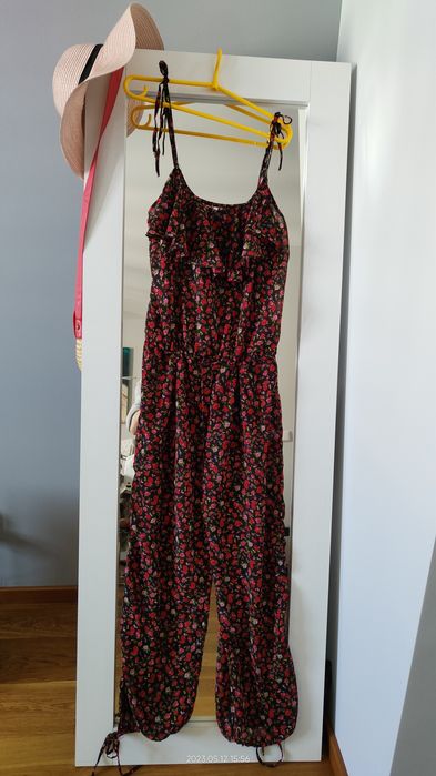 Piękny letni kombinezon ASOS 42 XL kwiatowy tanio