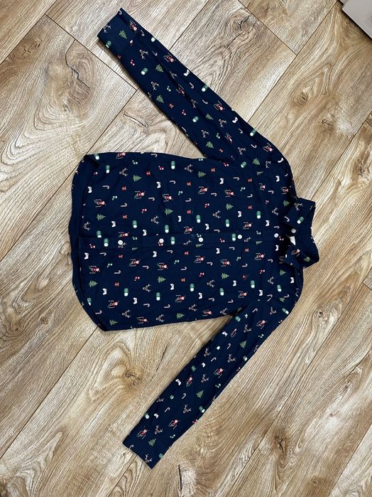 Koszula świąteczna H&M 140 bawełna a