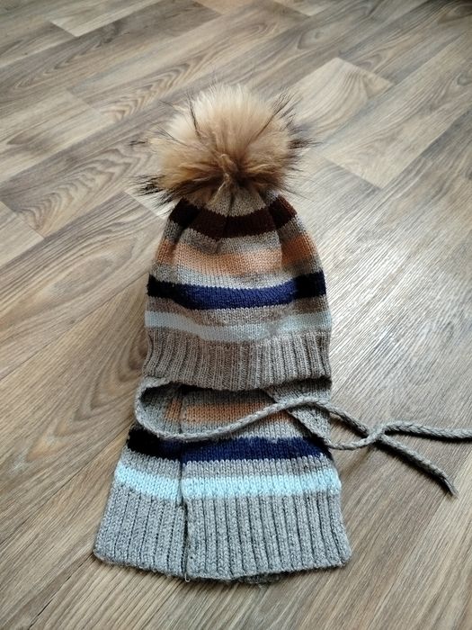 Зимовий комплект  для хлопчика шарф, шапка і рукавички