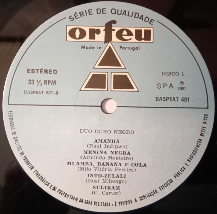 Duo Ouro Negro	- - - - -	Blackground	- - - - -	2 X LP