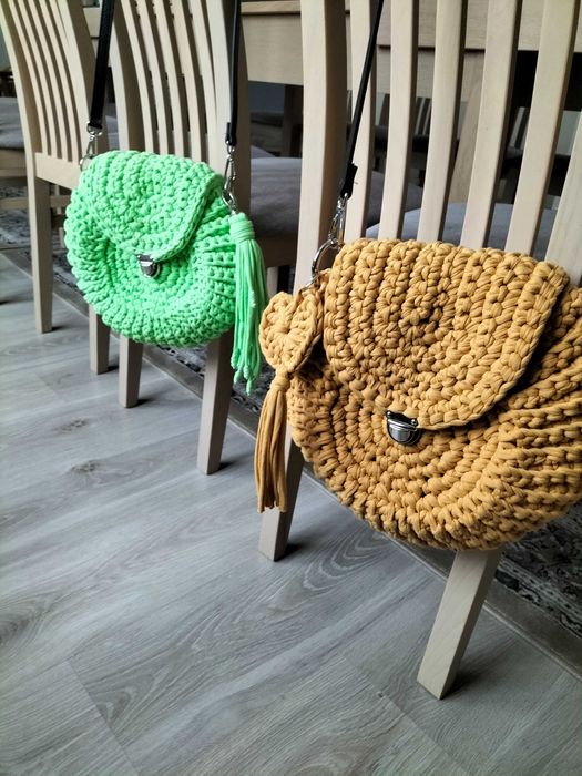 Torebka oreo ręcznie robiona na szydełku